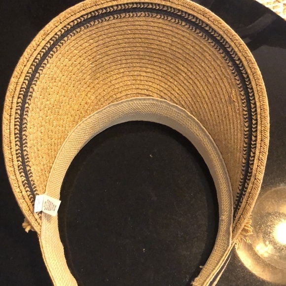 Target Tan and Black Weaved Structured Vacation Sun Visor - Picture 5 of 8